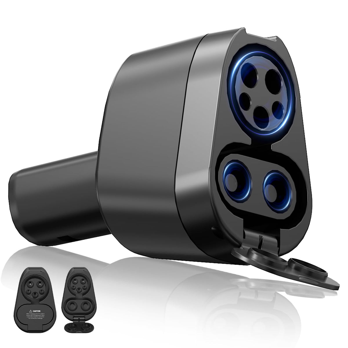 YIGPAIPO adapter front view showing compact design and clear markings for safe use