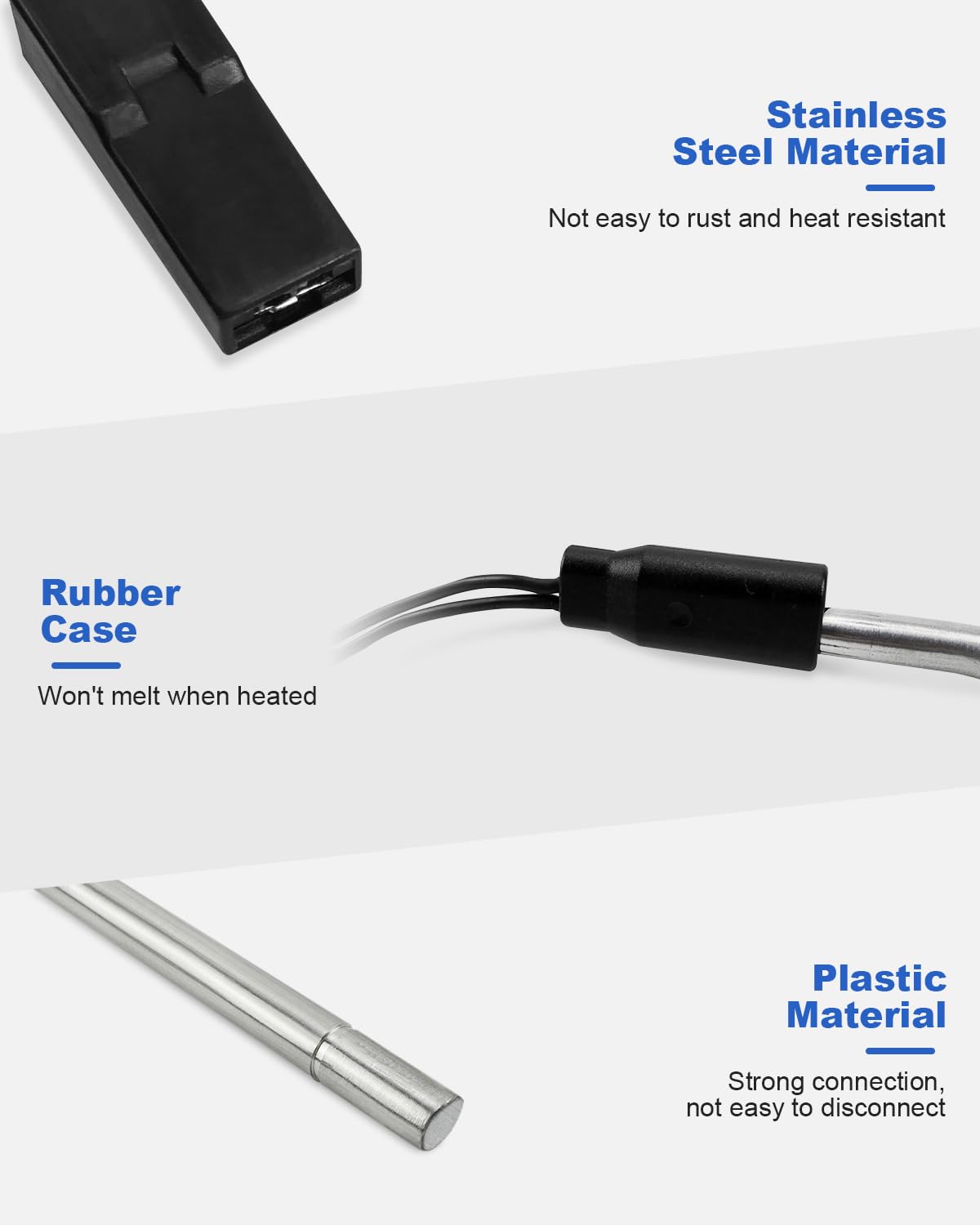 YIGUCS heating element alongside ruler for scale showing compact size for correct fit benefit