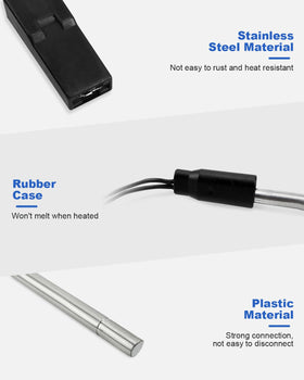 YIGUCS heating element alongside ruler for scale showing compact size for correct fit benefit