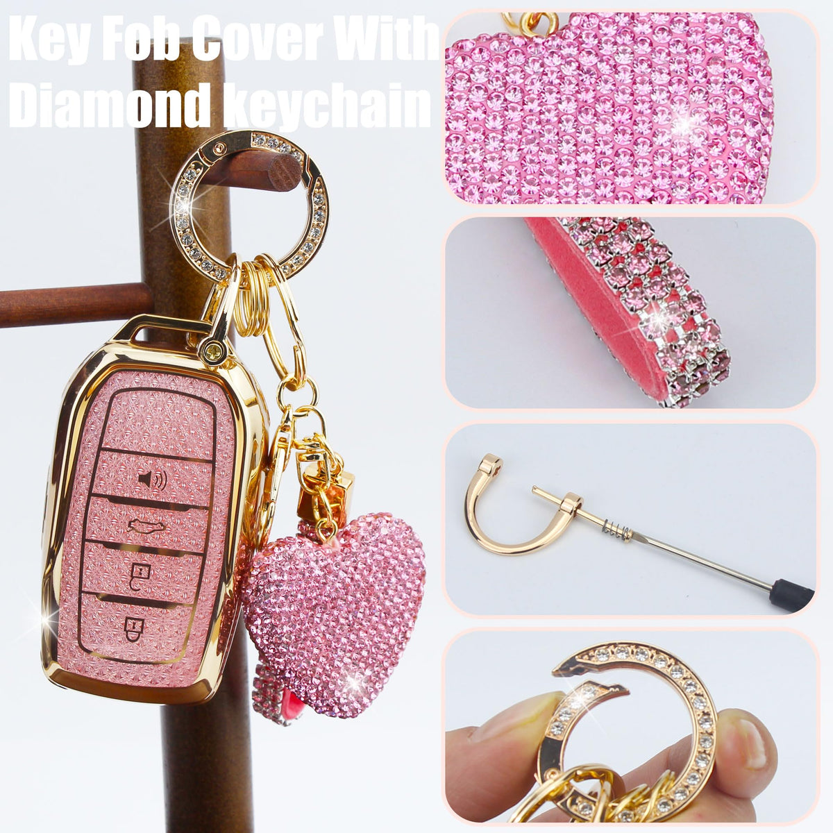 YIKECASE cover on key held in hand showing compact scale and convenience