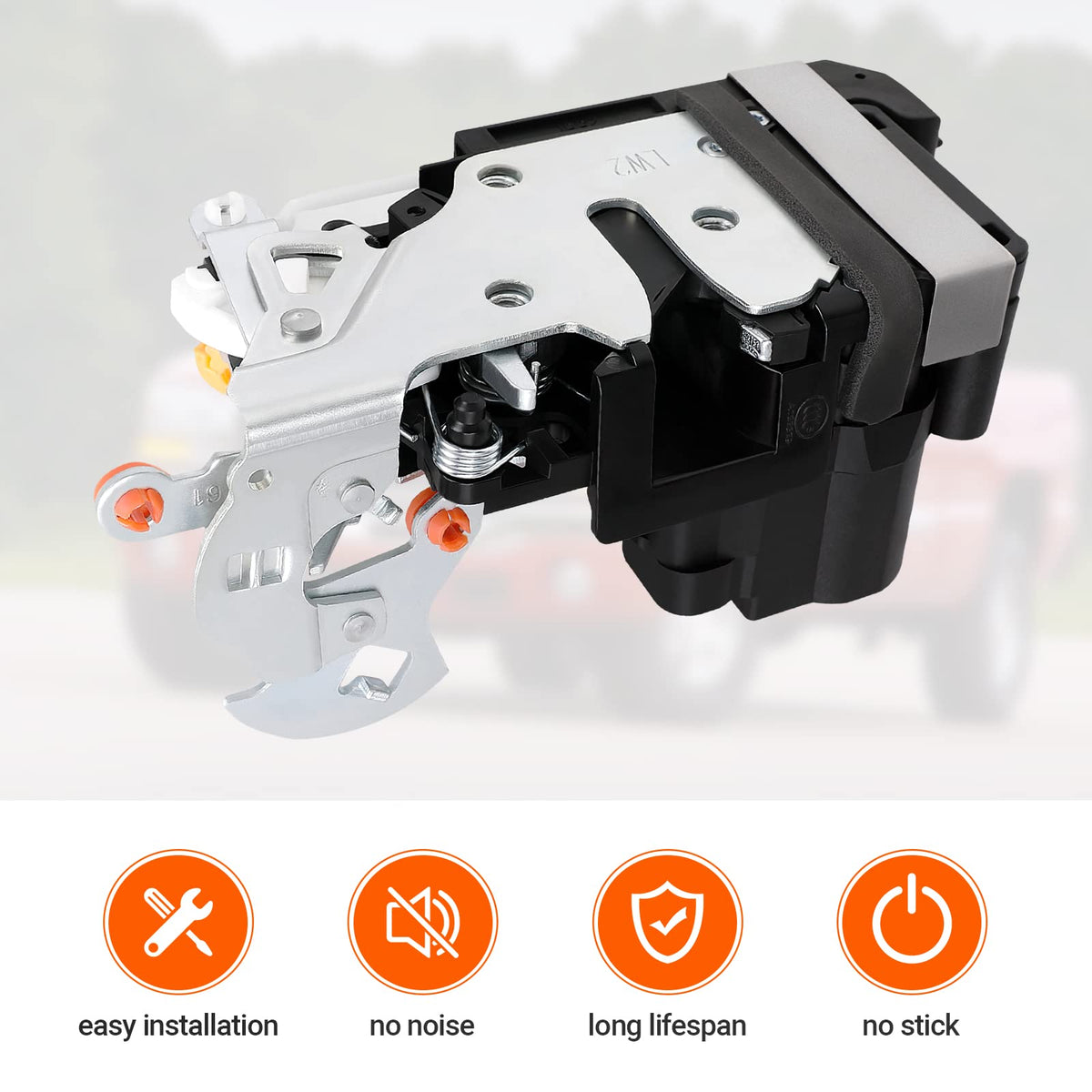 Yikesai actuator mounting points detail illustrating direct-fit installation benefit