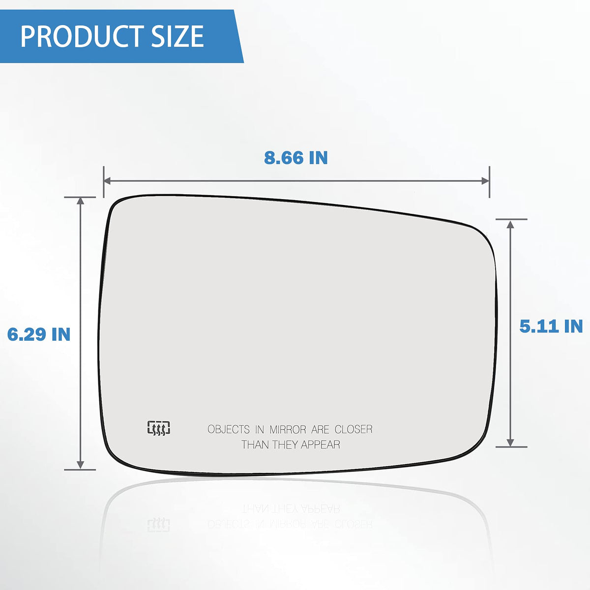 Yikesai convex reflection angle showing wider field-of-view benefit