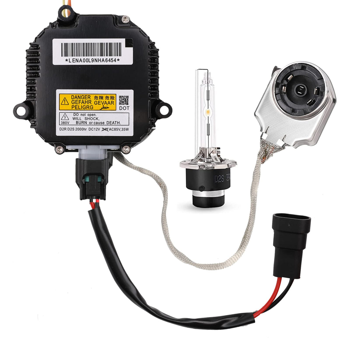 Yikesai ballast front assembly showing connectors and secure mount for easy replacement