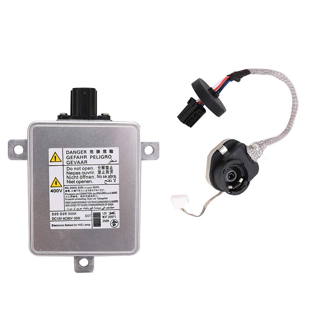Yikesai ballast installed in headlight demonstrating restored illumination function