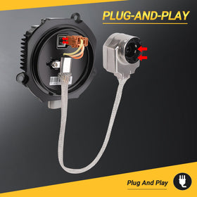 Yikesai close-up of ballast electrical connector for easy plug-in