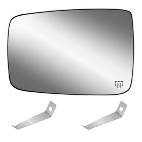 Yikesai driver side mirror front view showing clear reflective surface and improved safety