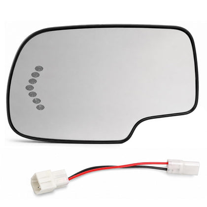 Yikesai front packaging showing driver-side heated mirror glass benefit: ready-to-install