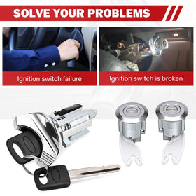 Yikesai installed ignition switch in vehicle dash illustrating straightforward replacement benefit