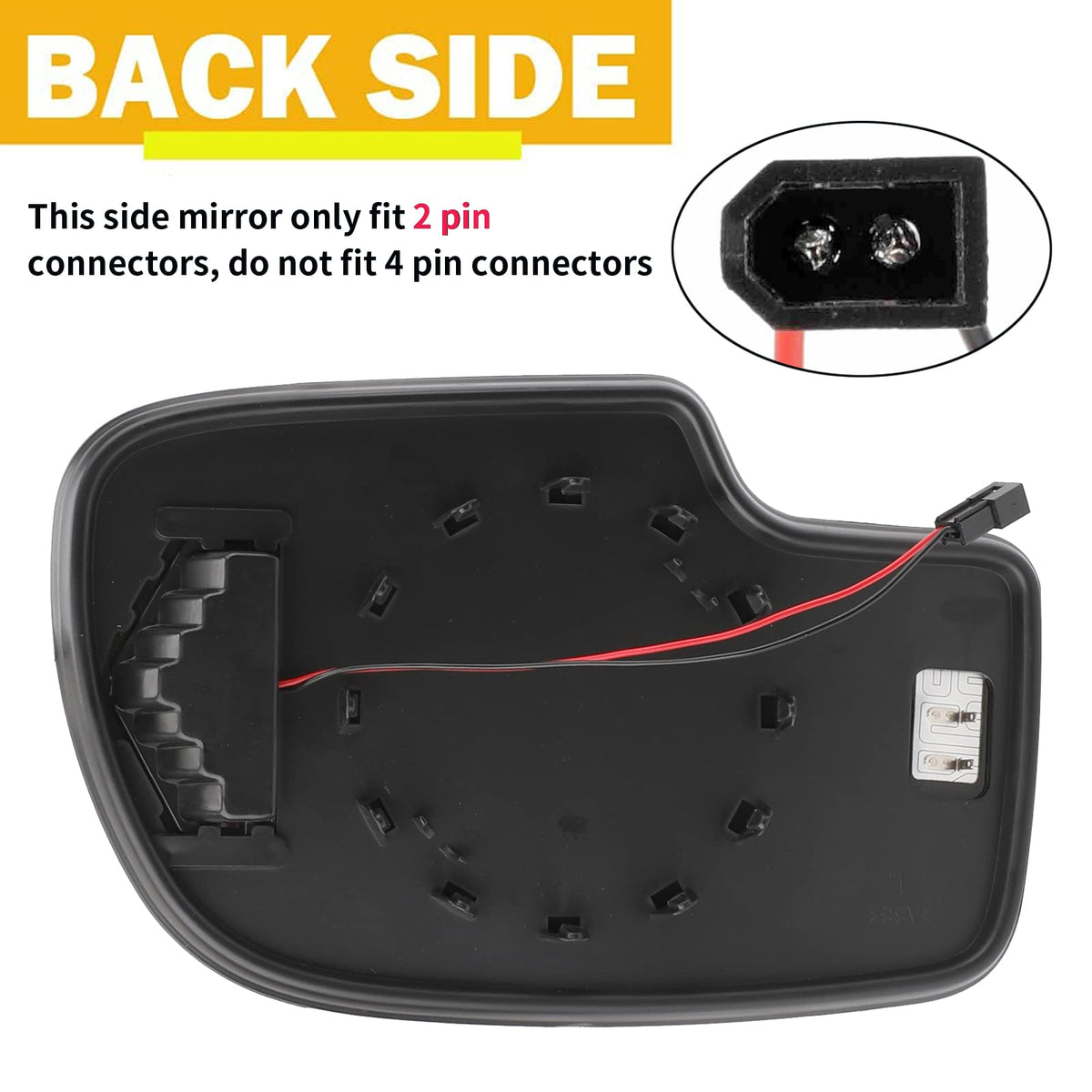 Yikesai LED arrow turn signal detail demonstrating improved visibility benefit