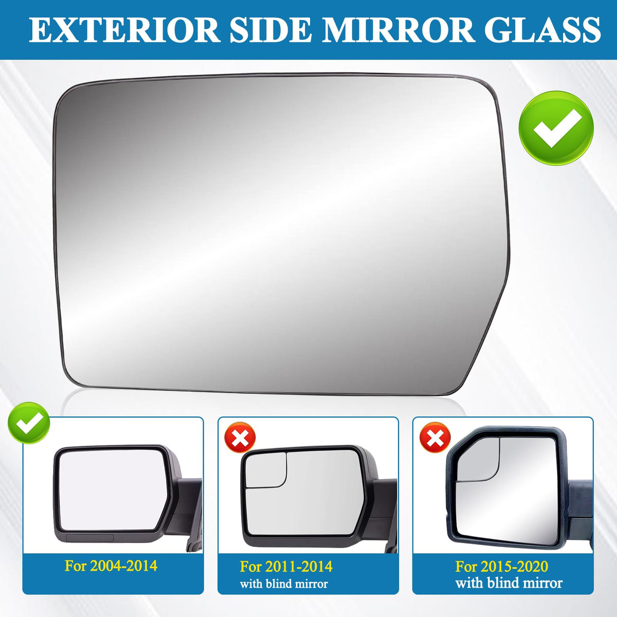 Yikesai mirror backing plate close-up showing durable ABS construction and secure fit