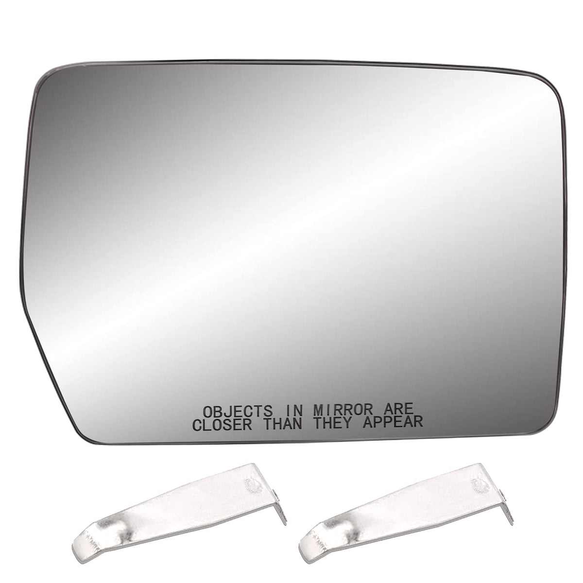 Yikesai passenger mirror front view showing clear reflective surface and improved visibility