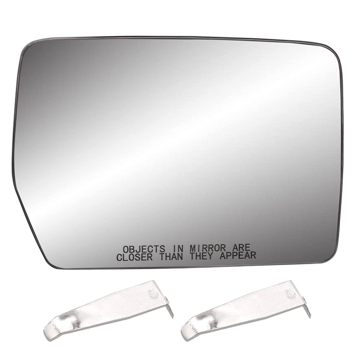 Yikesai passenger mirror front view showing clear reflective surface and improved visibility