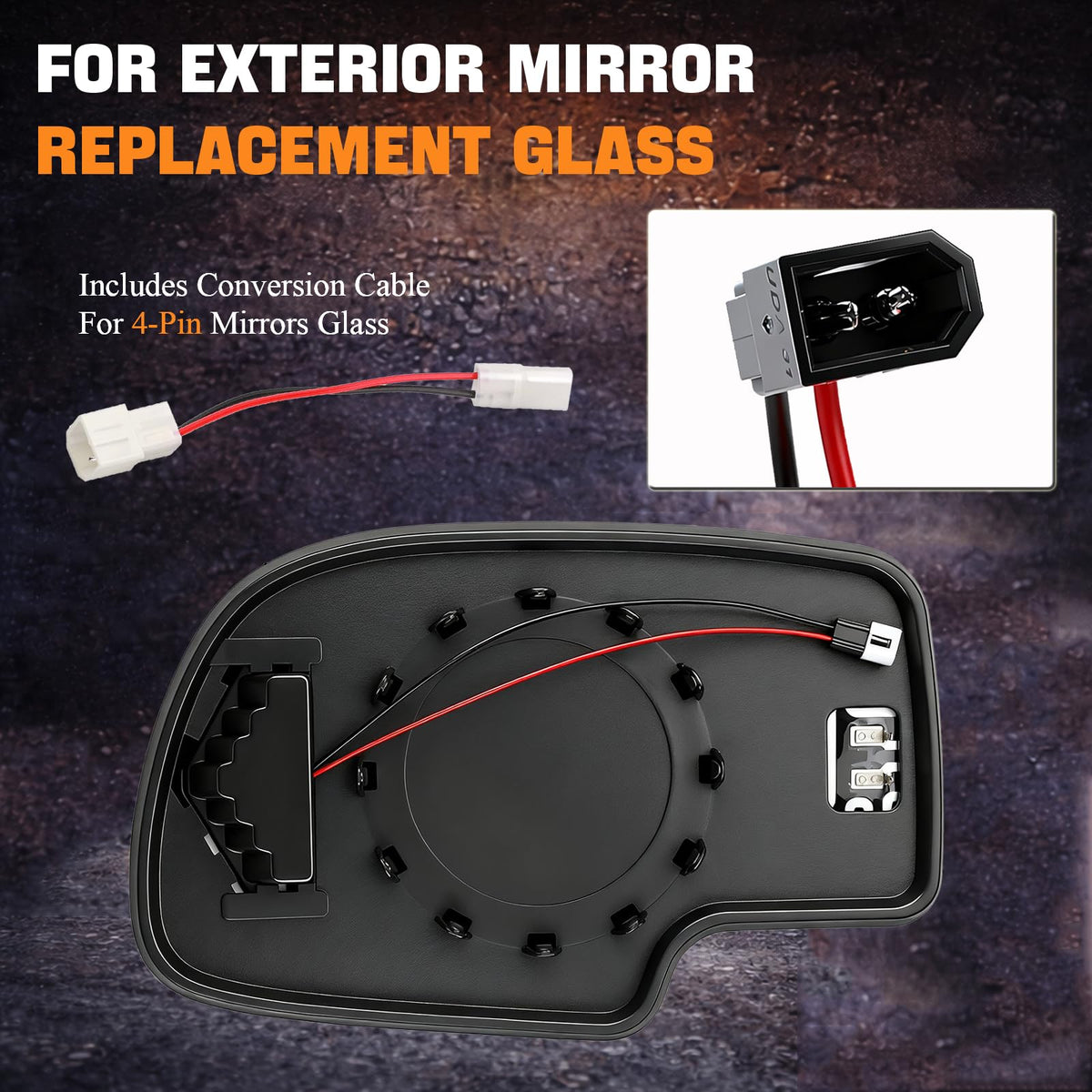 Yikesai mirror next to ruler showing accurate sizing benefit