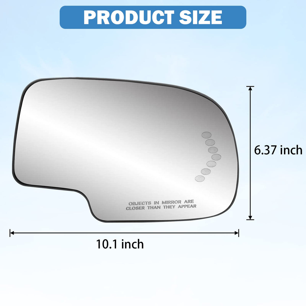 Yikesai mirror surface reflecting clear view for improved visibility benefit