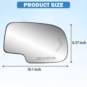 Yikesai mirror surface reflecting clear view for improved visibility benefit