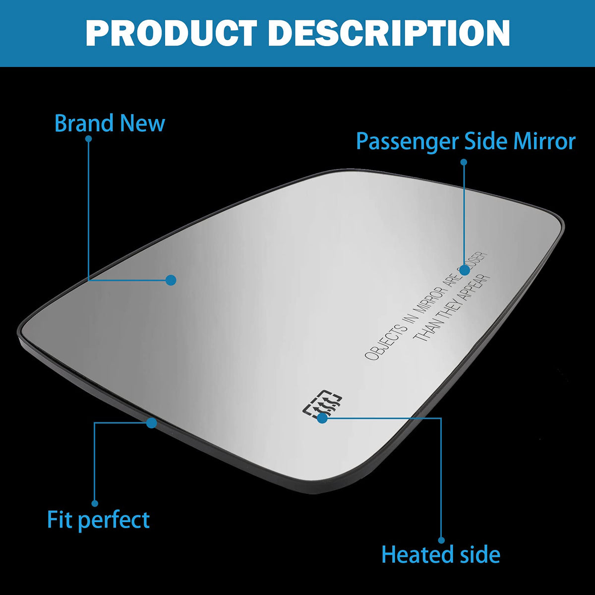 Yikesai mirror after defrost showing ice-free viewing benefit