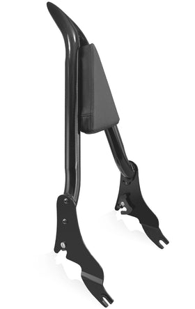YikHouMall sissy bar front view showing clean fit and enhanced passenger support