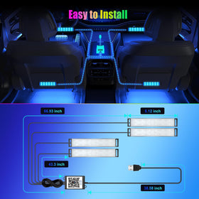 YiLaie close-up of LED strip texture and durable hard plastic casing