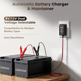 YILEIDE detachable alligator clips and long cable for flexible battery connections