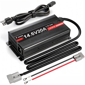 YILEIDE front panel with Anderson connector showing secure connection benefit