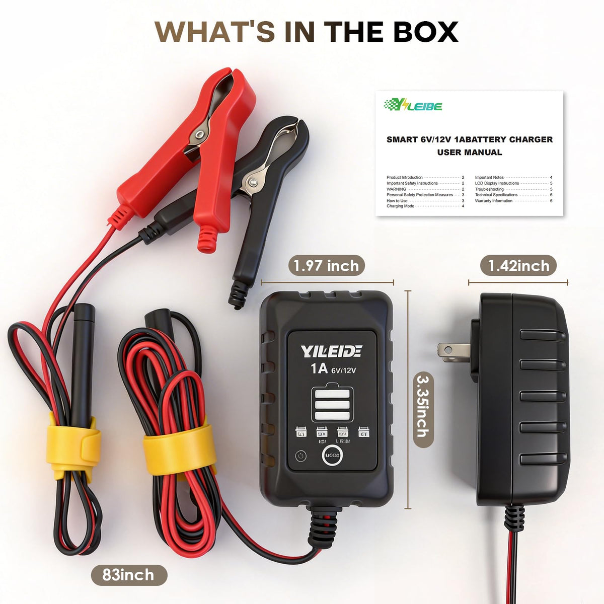 YILEIDE packaging and included accessories showing ready-to-use kit contents