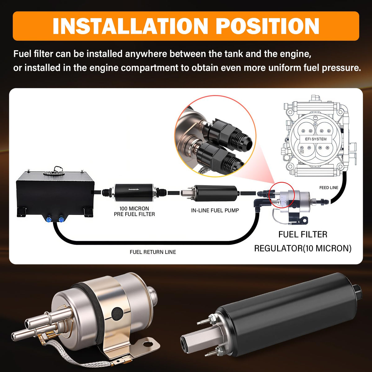 Yinlowa connector and plug detail showing secure electrical attachment benefit