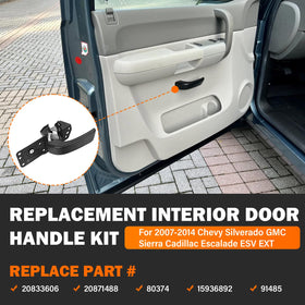 Yinlowa handle front view showing clean OEM-style appearance