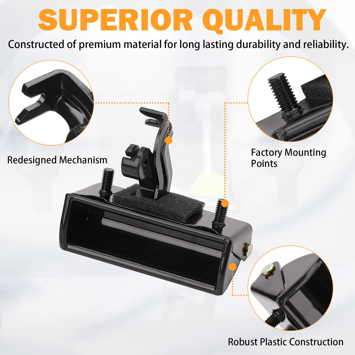 Yinlowa handle side profile highlighting bolt holes and secure attachment