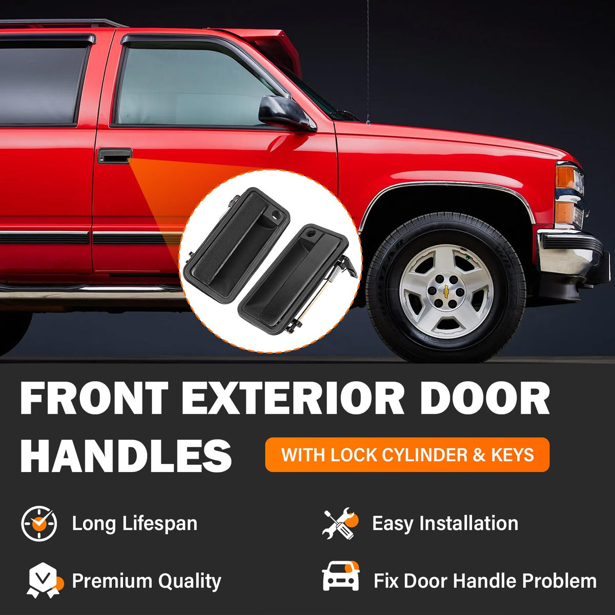 Yinlowa textured ABS handle close-up highlighting durable surface and grip