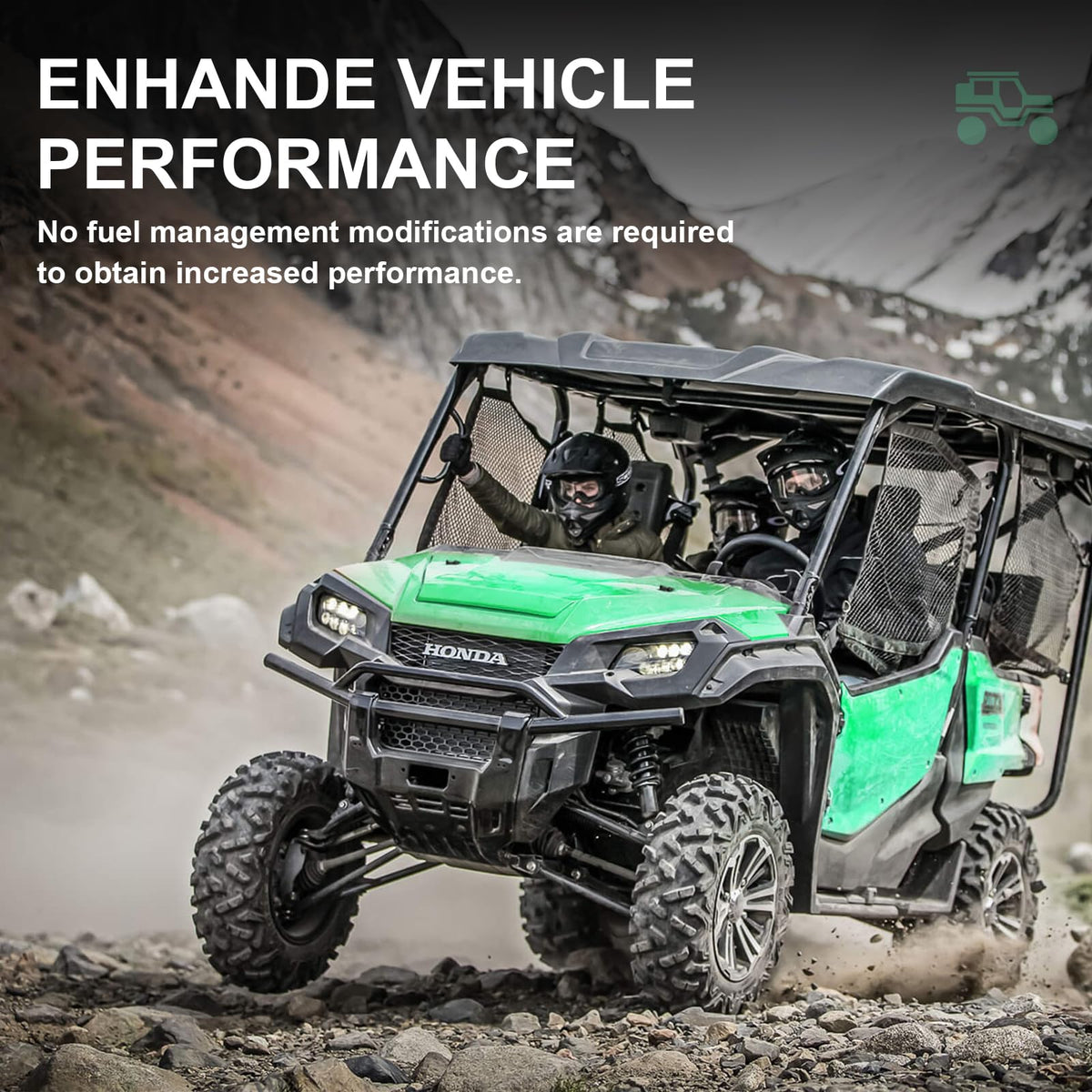 Yinlowa installed on a trail vehicle illustrating field use and debris protection