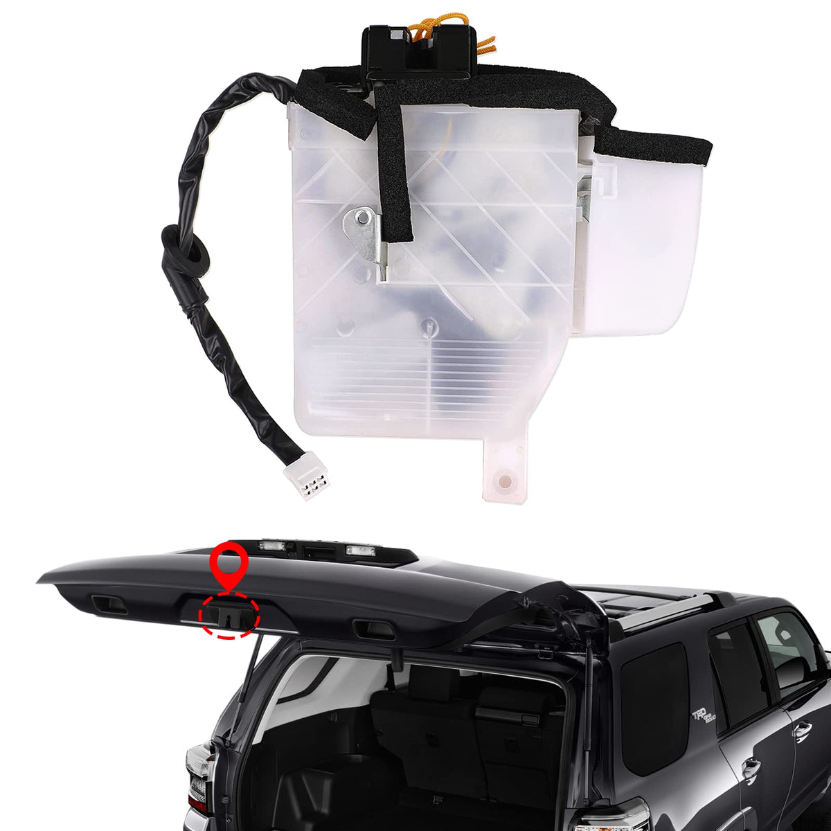 Yinlowa rear hatch latch front view showing fit and restoration benefit