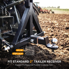 YINTATECH adapter mounted on a compact tractor showing secure fit and utility benefit