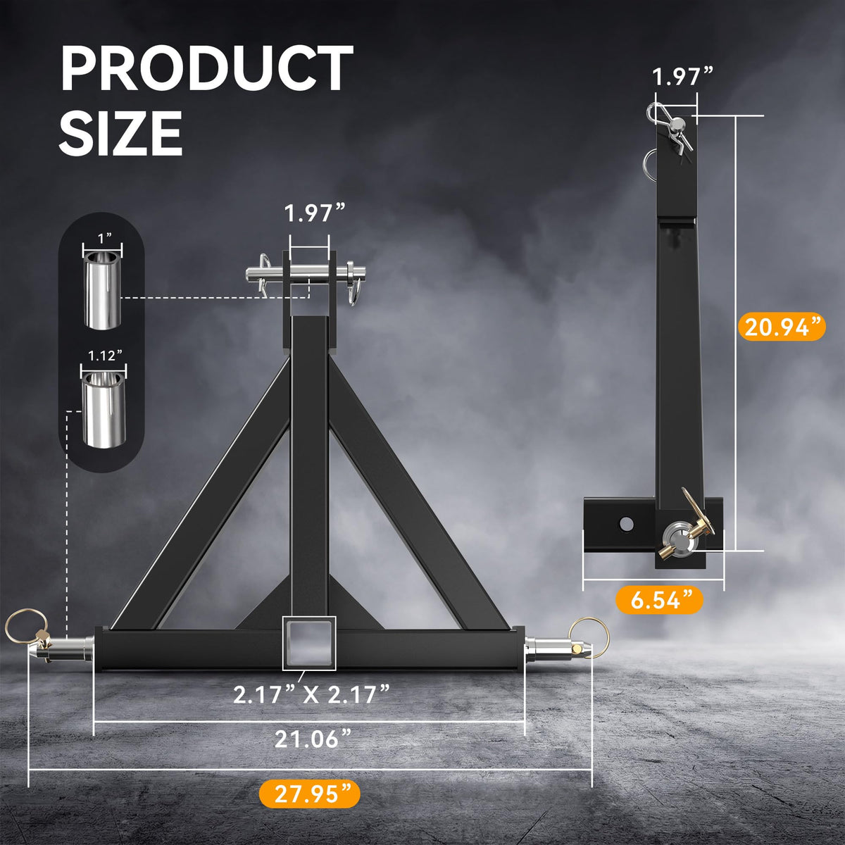 YINTATECH side profile showing adapter geometry and load distribution benefit