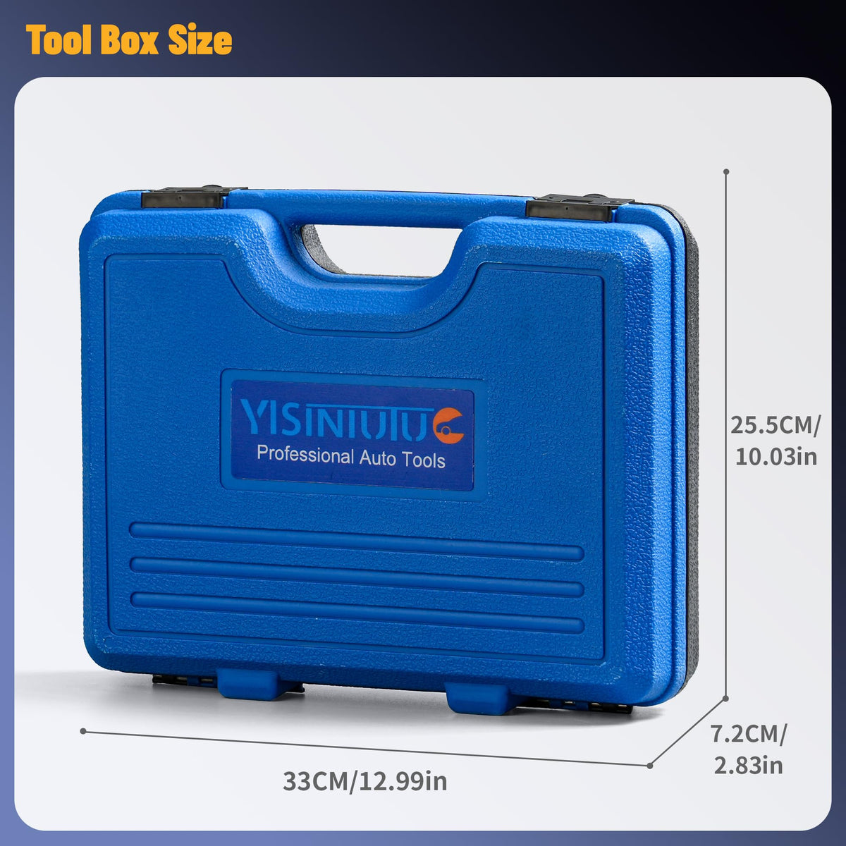 YISINIUTUO compact case closed for easy transport and organized storage