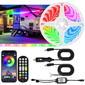 Yiswhis front packaging showing full RV awning light kit benefits
