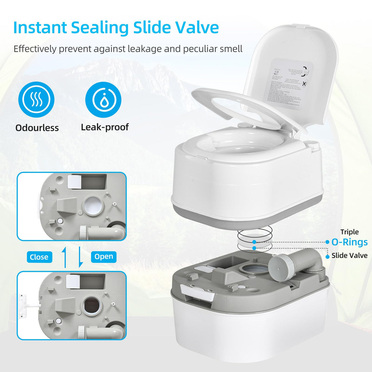 YITAHOME built-in paper and detergent compartment for convenient storage