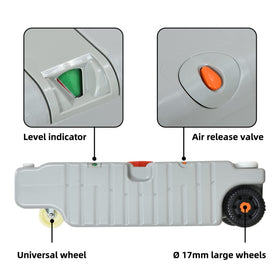 YITAHOME large wheel and top caster showing smooth rolling mobility
