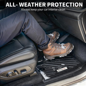 YITAMOTOR cargo area liner trapping spills and dirt for easier cleaning