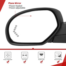YITAMOTOR close-up of mirror glass showing clearer rear view benefit