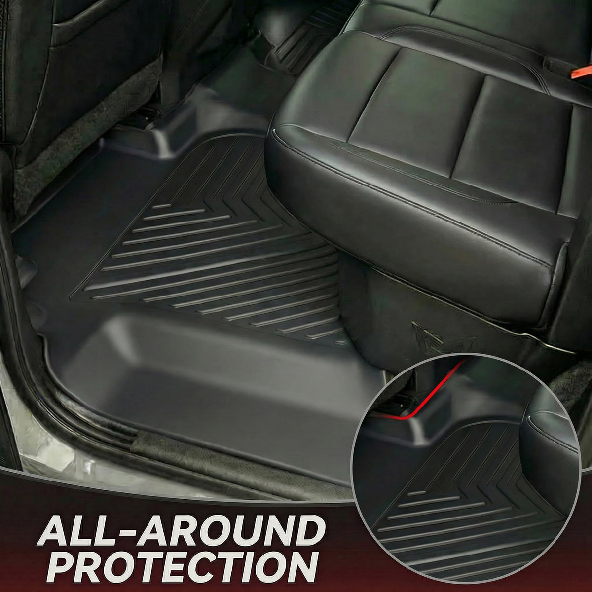 YITAMOTOR textured ribs close-up trapping liquids and debris effectively
