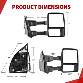 YITAMOTOR folded mirror showing compact clearance benefit in tight spaces