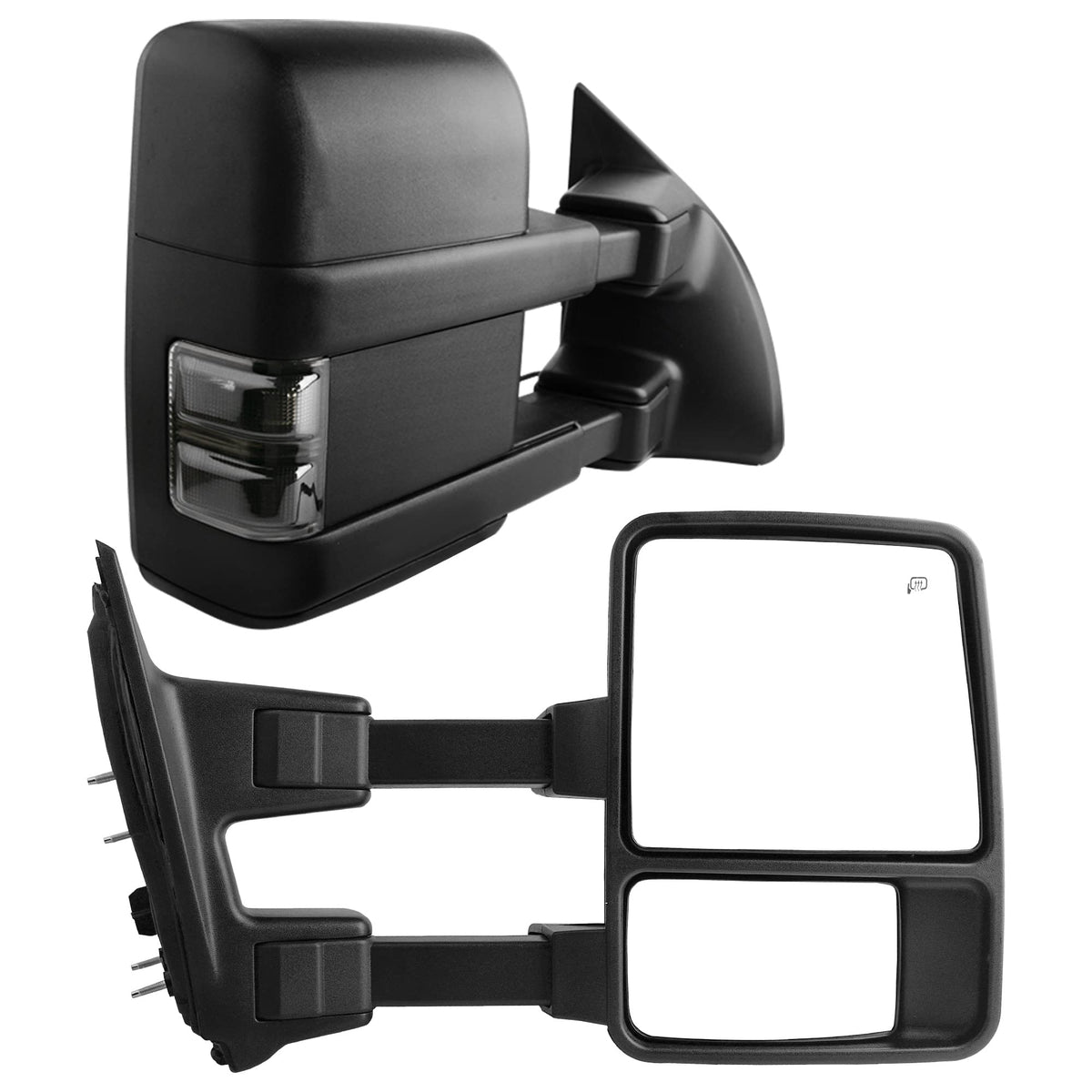 YITAMOTOR front view of mirror pair showing fitment and quick install benefit