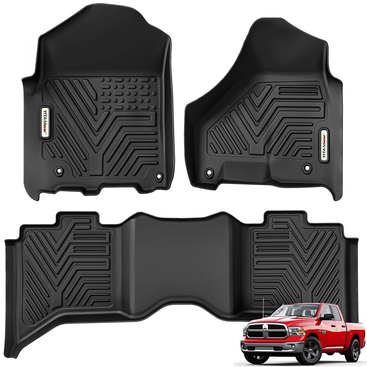YITAMOTOR front row mats showing precise fit and protection