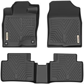 YITAMOTOR front passenger mat showing custom fit and carpet protection