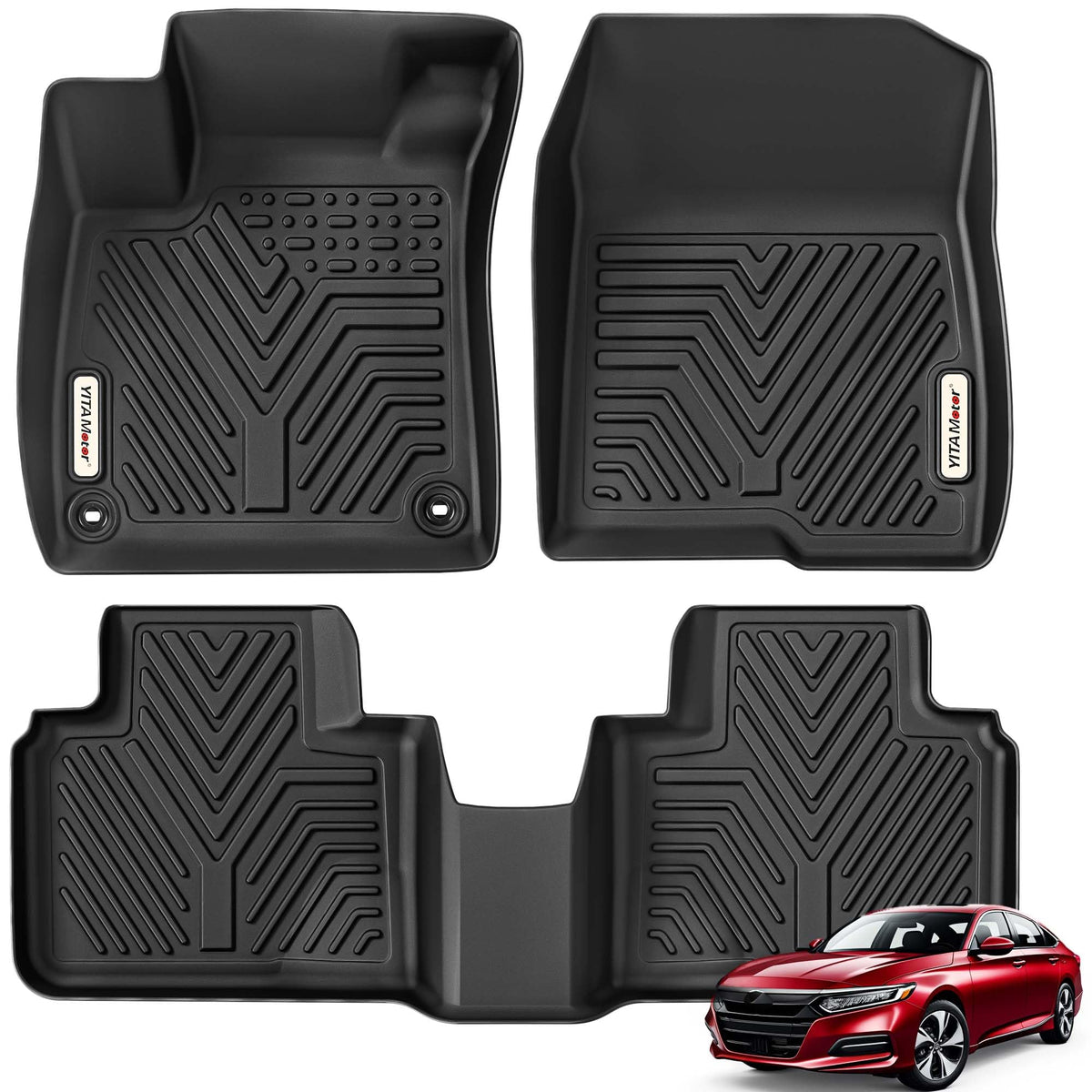 YITAMOTOR front row mats showing custom fit and full coverage