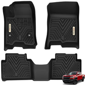YITAMOTOR front row floor mats showing full coverage and protection
