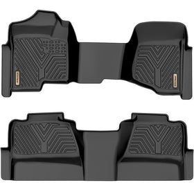 YITAMOTOR front mats showing precise crew cab fit and full protection