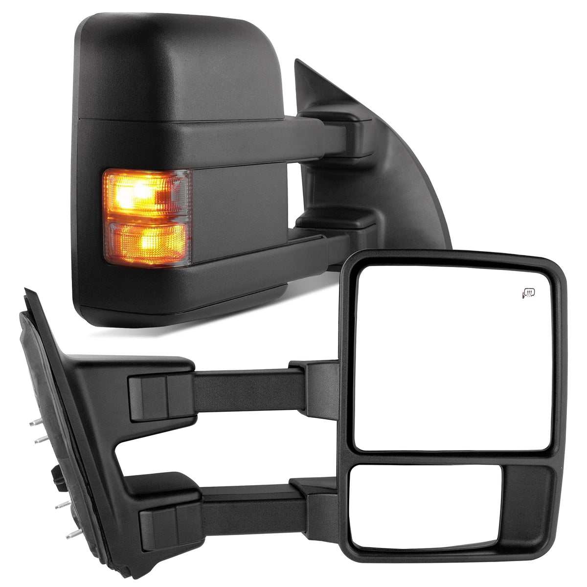 YITAMOTOR front view pair showing full mirror assembly and improved visibility