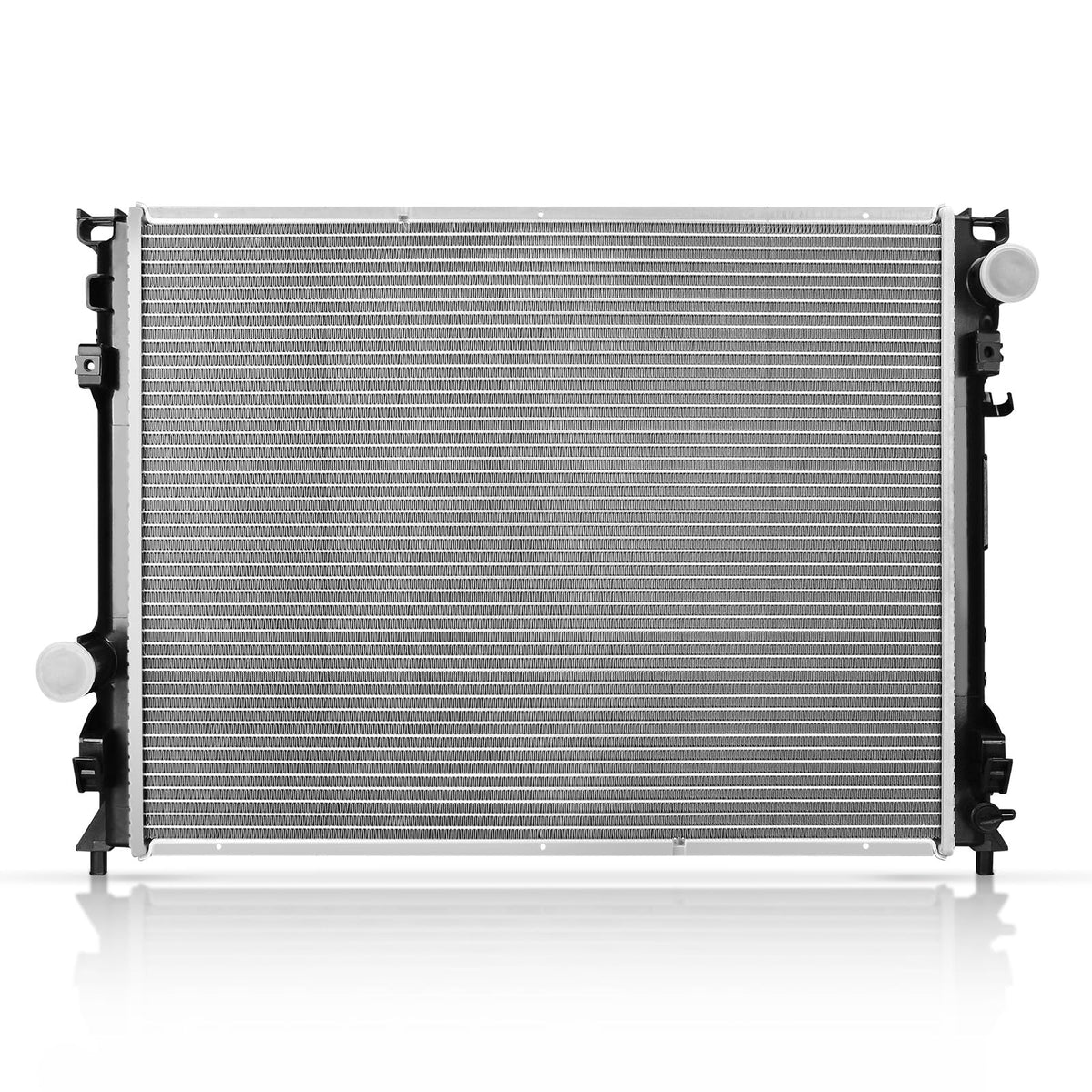 YITAMOTOR front view radiator showing exact fit and mounting points for proper replacement