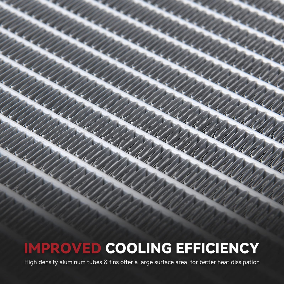 YITAMOTOR radiator installed in engine bay illustrating direct-fit replacement benefit
